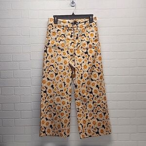 Anthropologie Maeve The Colette Sunflower Pants, 28P EUC!!